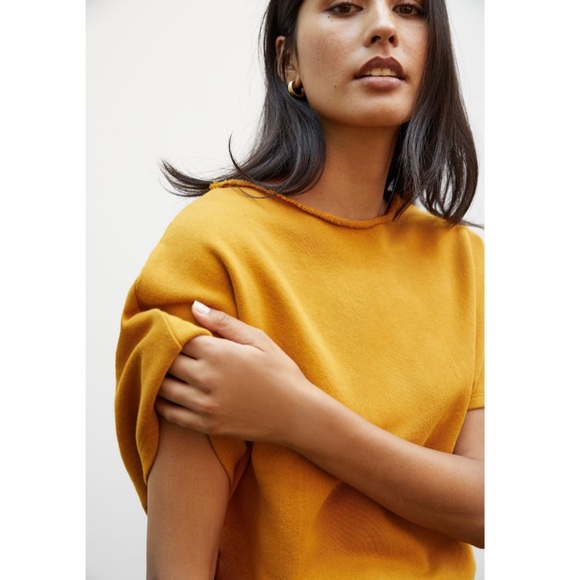 Anthropologie Tie Back Sweatshirt Tee - Picture 3 of 7